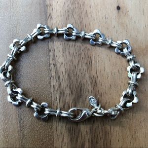 PREMIER DESIGNS silver tone daisy link bracelet